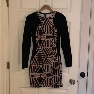 NWOT Art Deco style mini dress.